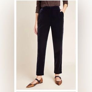 Kachel X Anthropologie Blue Velvet Pants